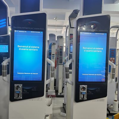 Интеллектуальный аппарат для проверки здоровья 19 дюймов Android BMI Киоск с дополнительными функциями