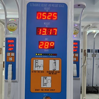 Поддержка ODM Ультразвуковой медицинской торговой машины для отслеживания ИМТ и роста