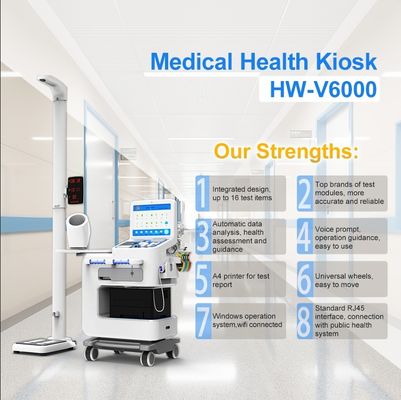 Телемедицинское оборудование HW-V6000 Киоск медицинского осмотра с ЖК-дисплеем