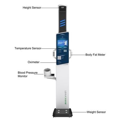 10.2&quot; LCD сенсорный экран Анализатор здоровья жировых отложений для фитнес-центра