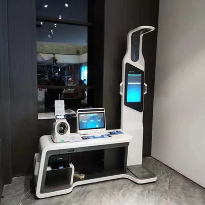 Телемедицинский киоск HW-V7000 ABS и нержавеющая сталь для всестороннего медицинского осмотра