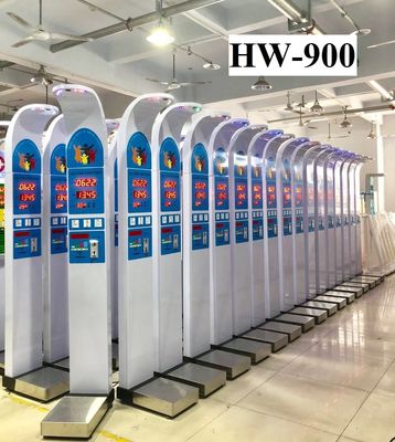 HW-900 Машина для продажи высоты и веса тела для монет с управлением BMI на испанском арабском языке